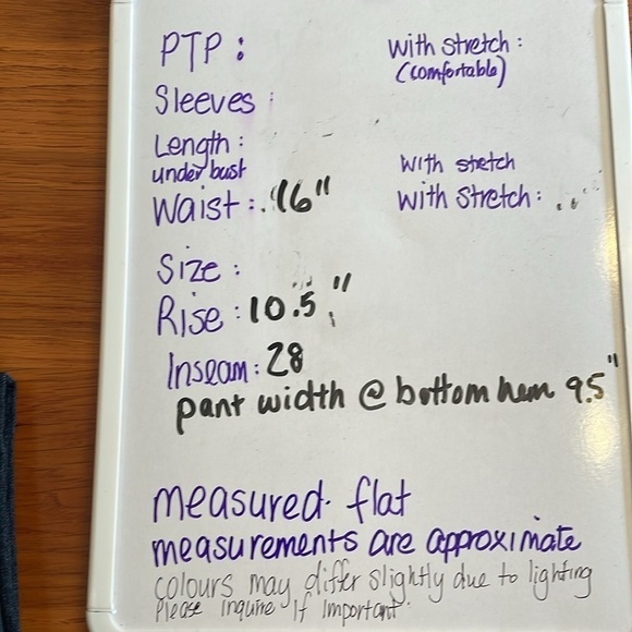 Miss Cocoa sz 13/14 slight flare leg jeans with embroidery front/back - Picture 9 of 9